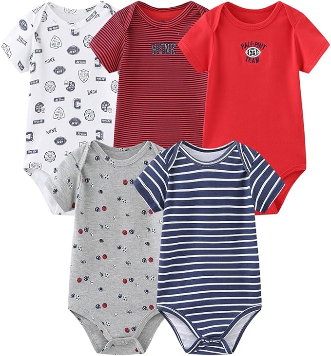 Newborn Layette Gift Set Bodysuits Pants for Baby Girl and Boy 24 Piece 100% Cotton Essentials and Accessories