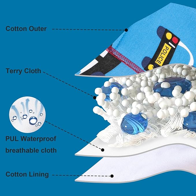 BIG ELEPHANT 10-Pack Baby Potty Training Underwear, Soft 100% Cotton Absorbent Training Pants for Boys & Girls, Ages 12M-10Y