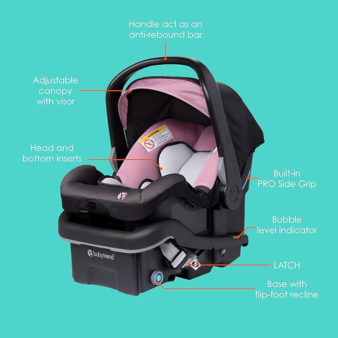 Baby Trend EZ-Lift™ PRO Infant Car Seat, Dash Rose