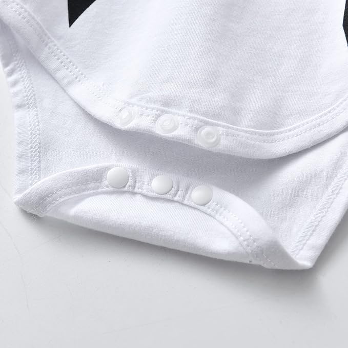 KuKitty Newborn Infant Baby Boy Clothes Long Sleeve Romper + Pants + Hat 3PCS Outfits Set