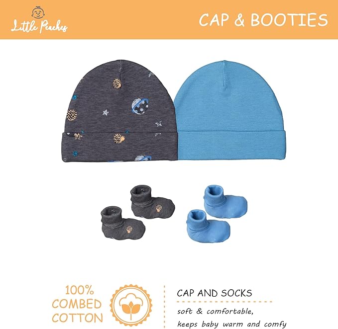 Baby Girl Clothes – 100% Cotton, Soft & Breathable Newborn Essentials and Gifts, Fits 3 to 6 Months