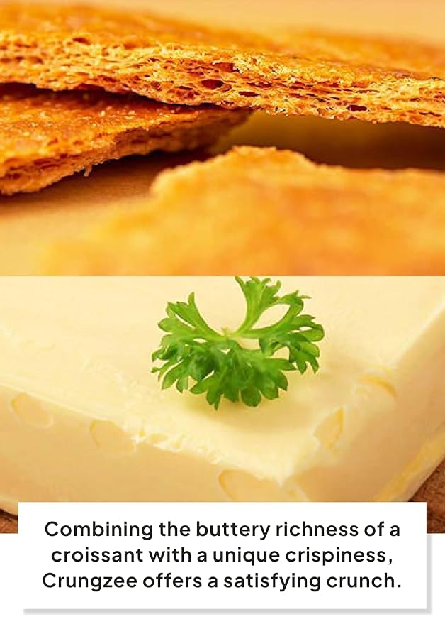 K FOOD KOREAN FOOD Flat Croissant Himalayan Pink Salt – Bulk Pack (30 Count), Crispy Croissant Snack with 26.43% Natural Butter, Individually Wrapped for Freshness & Convenience, 크룽지, 히말라야 핑크솔트