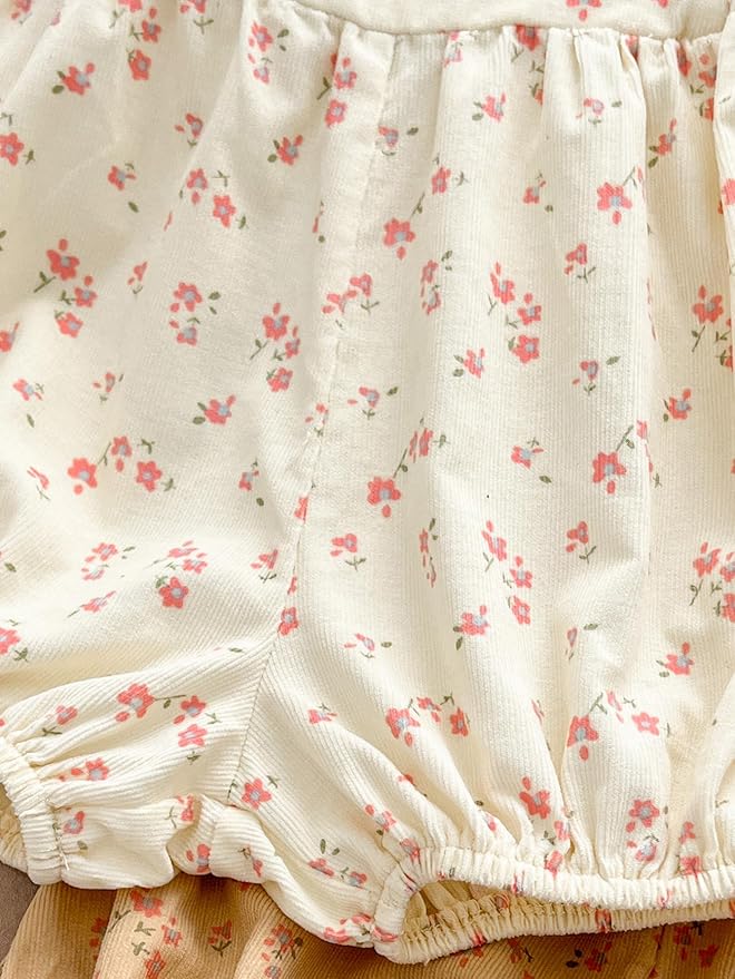 Toddler Baby Girl Summer Floral Sleeveless Romper - Ideal for 3M - 24M