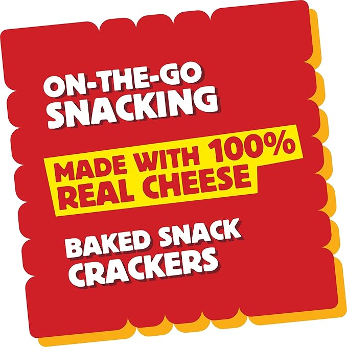 Cheez-It Cheese Crackers, Baked Snack Crackers, Lunch Snacks, Original (40 Packs)