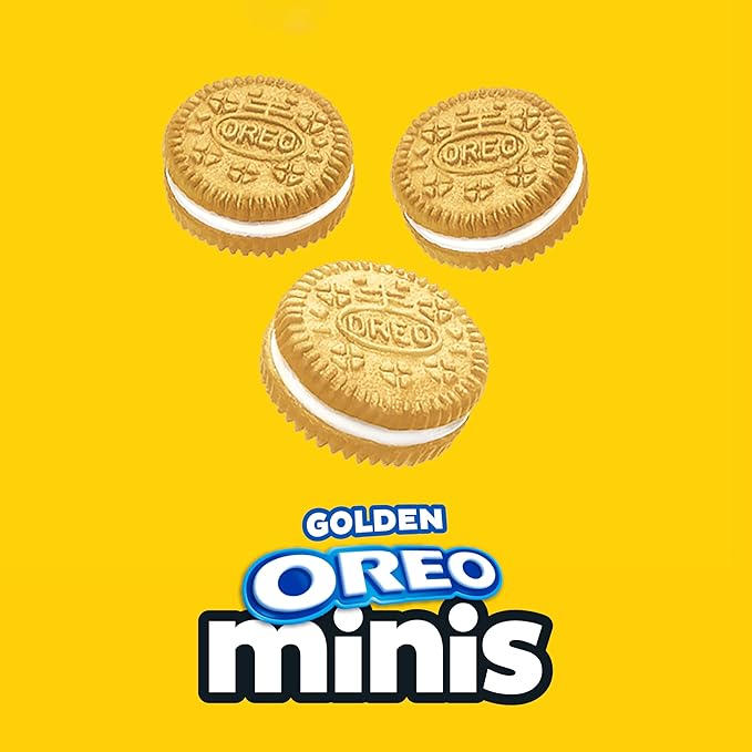 OREO Minis Golden Sandwich Cookies, 12 - 3 oz Bags