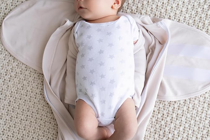 LullaBaby "Double Dream Swaddle: Exclusive Dual Wing Design, Pediatrician-Endorsed, Ultra-Soft Cotton, 0-2 Months, 12-20 lbs - Primrose Pink