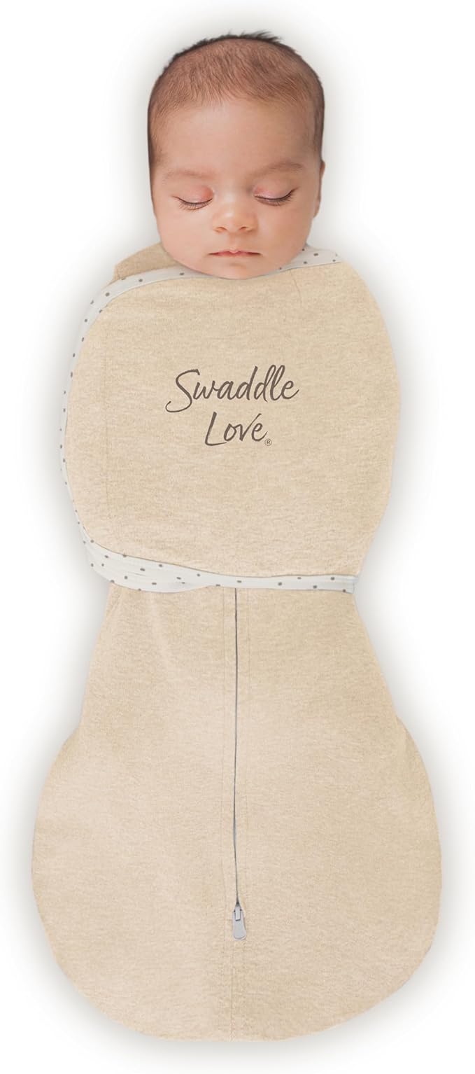 SwaddleDesigns 6-Way Omni Swaddle Sack Arms Up Swaddle for Newborn, More Options to Calm Startle Reflex, Improves Sleep