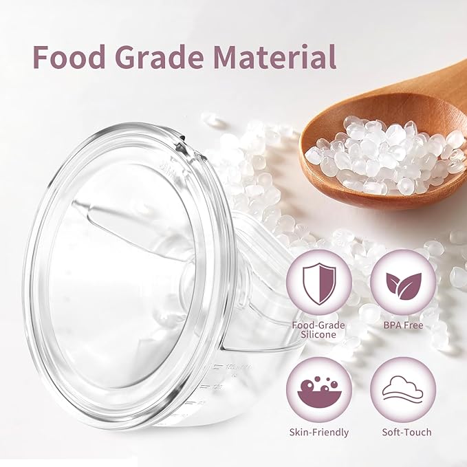 Springhope No.586S Wearable Breastfeeding Pump Hands Free with 4 Modes & 9 Levels Strong Suction Adjustment, Electric Breast Pump Wireless 28/24/21/19 mm Flange, Portable & Cordless, 5 oz, 2Pcs