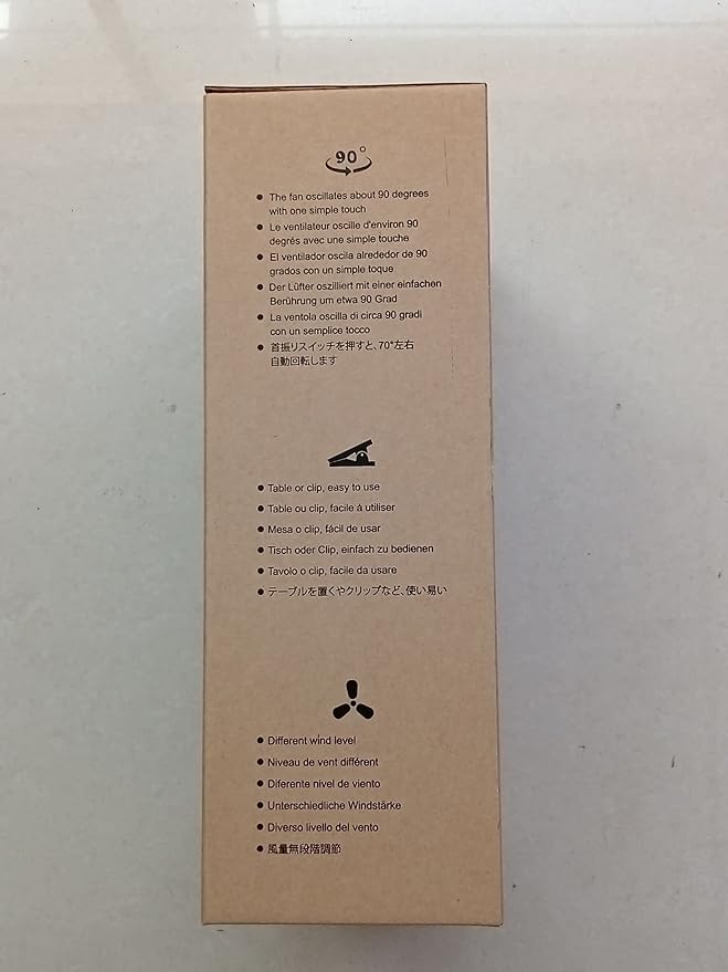 ELZO Clip on Fan, 5000mAh Mini USB Desk Auto Oscillating Small Fan, 360° Rotation Rechargeable Stepless Speed, Super Quiet Portable Fan for Office Stroller Car Camping Travel, Black