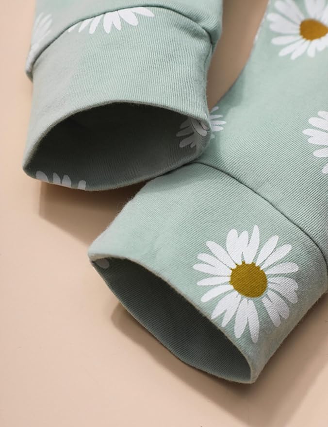 Infant Newborn Baby Girl Clothes Baby Girl Outfits For All Seasons Long Sleeve Snap Romper Pant Sets With Headband