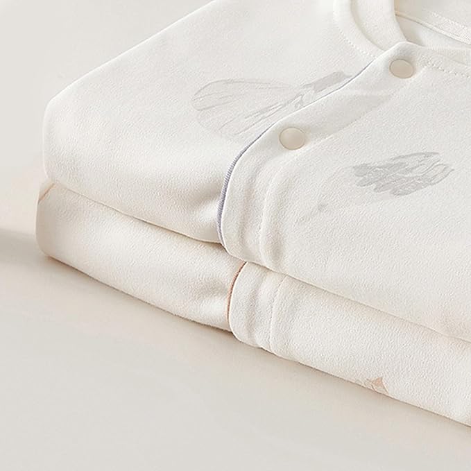 100% Organic Cotton Soft 3-24 Months Unisex Footless Newborn Baby Sleepers Pajamas Romper Boys Girls Long Sleeve