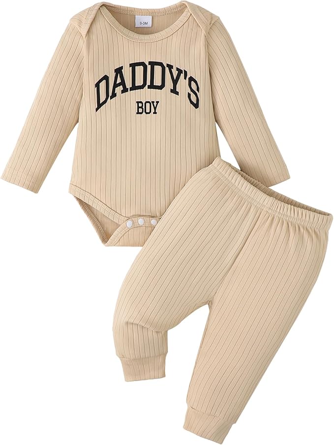 SUNNY PIGGY Baby Boy Clothes Newborn Infant Boys Outfits Romper Hat Pants 3PC Set 0-3 3-6 6-12 12-18 Month Clothing Gift