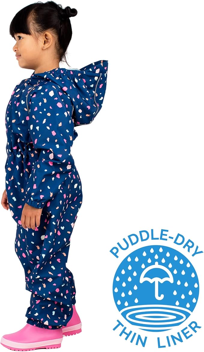 JAN & JUL Waterproof Rain Suit, Windproof Coveralls for Toddlers and Kids