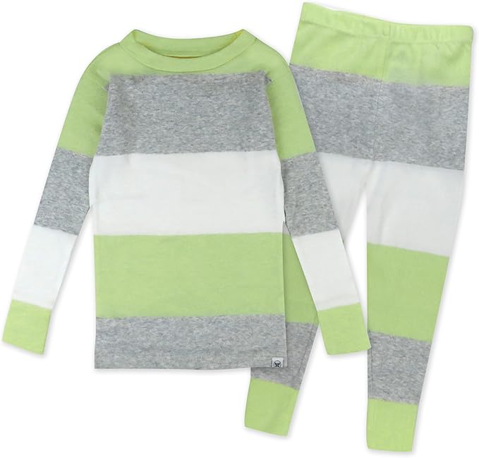 HonestBaby 2-Piece Pajamas Sleepwear Pjs 100% Organic Cotton for Baby, Toddler, Kids, Boy