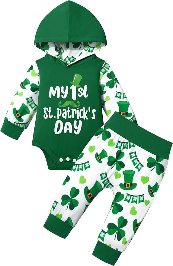 Fommy Newborn Baby Boy Clothes Plaid Letter Print Long Sleeve Hoodies + Long Pants 2PCS Fall Winter Outfits Set