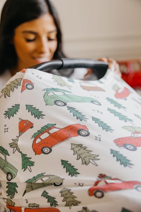 Copper Pearl Multi-Use Cover: Car Seat Covers, Nursing Cover, and Stroller Cover for Sun - Stretchy Fabric, All-Season Use, Stylish Designs, Easy Access for Moms - Griswold