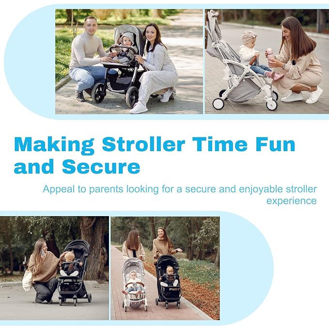 Lusinus Baby Stroller Bumper Bar – Compatible with YOYO – Foldable Without Removing – PU Leather Handle, Armrest & Crossbar