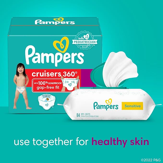 Pampers Diapers - Cruisers 360 - Size 4, 21 Count, Babyproof up to 100% Leakproof Pull-On Diaper (Packaging May Vary)