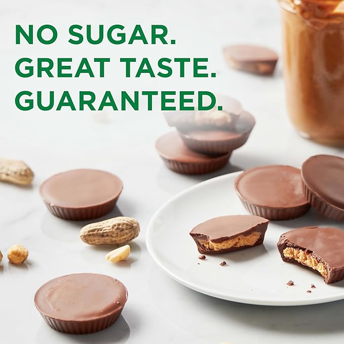 RUSSELL STOVER Sugar Free Peanut Butter Chocolate Candy, 2.4 oz. bag (Pack of 10)
