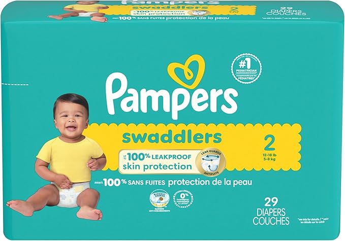 Pampers Baby Diapers - Swaddlers - Size 2, 29 Count, Ultra Absorbent Disposable Infant Diaper