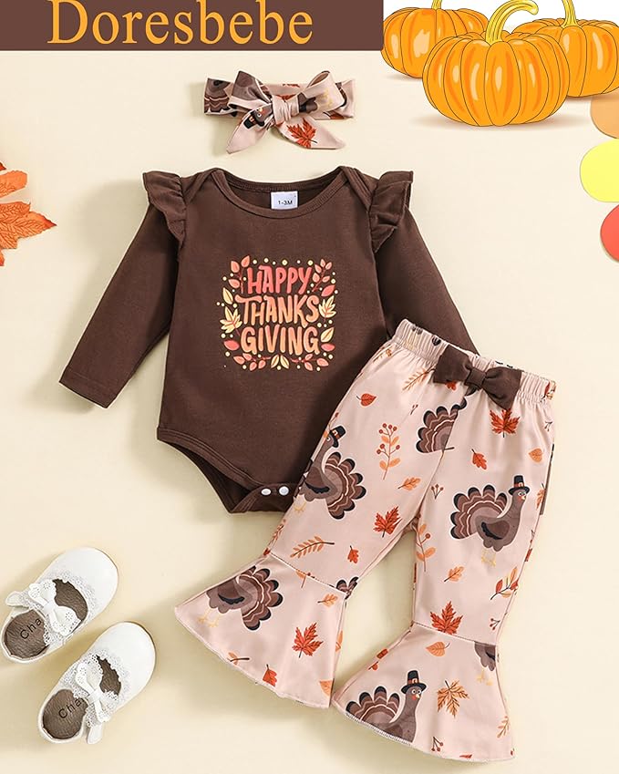 Baby Girl Clothes Newborn Infant Outfits Cute Summer Clothes Spring Romper Set+Hat+Headband