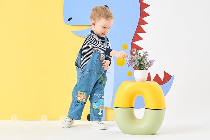 Cute Baby Boy Clothes Suit Toddler Boys' Striped long Sleeve T-Shirt+Denim Overalls Jumpsuit Pants Outfits Sets