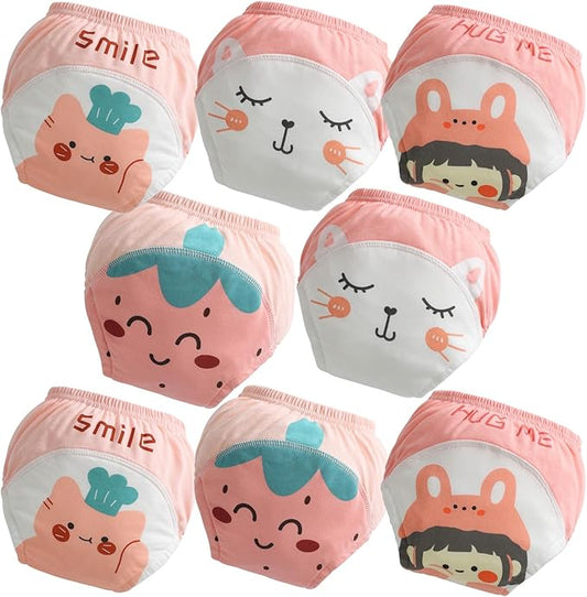 Toddler Potty Training Underwear for Kids, Cotton Reusable Waterproof Potty Training Pants Size 2t,3t,4t,5t,6t