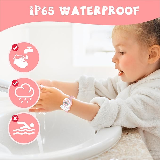 Kids Watch Potty Training Watches for Boys and Girls, Potty Timer Toilet Shape and LED Colorful Lights, Music Reminds Kids It's Time to Go to The Bathroom, Fun Gift for Moms and Toddlers