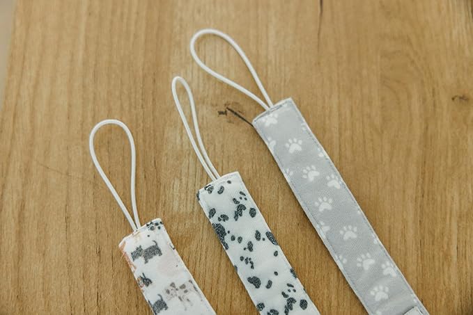 Copper Pearl Pacifier Clip 3-Pack: Premium Knit Binky Clips for Baby Girls and Boys - Stylish Stainless Steel Pacifier Holder Clip - Baby Pacifier Clips for No More Floor Drops - Rufus