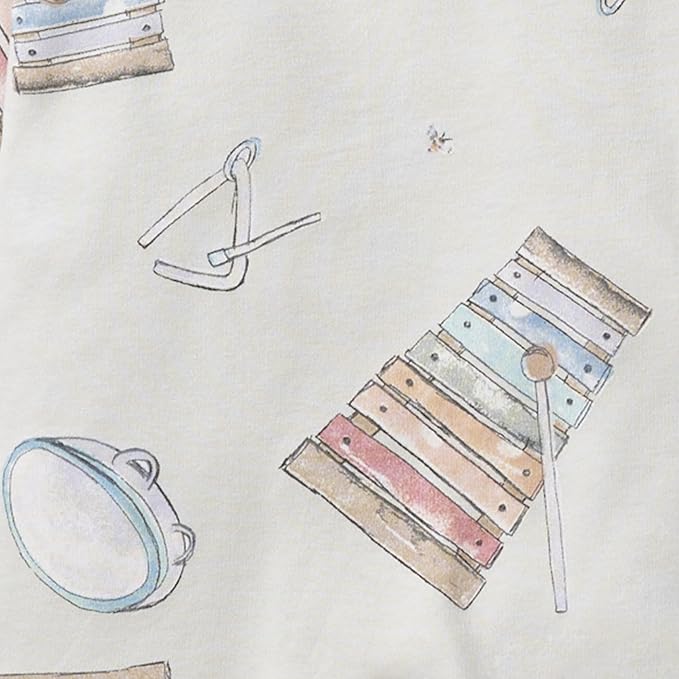 Burt's Bees Baby Boys' 2-Piece Long Sleeve Tee and Pants Organic Cotton Pajama Set