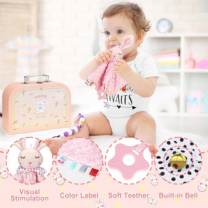 Baby Shower Gifts for Girls, 10Pcs Baby Girl Baby Shower Gifts Set, Premium Essential Welcome Baby Girl Gifts Basket Set, Baby Girl Gift Basket Set & Girl Baby Shower Gifts