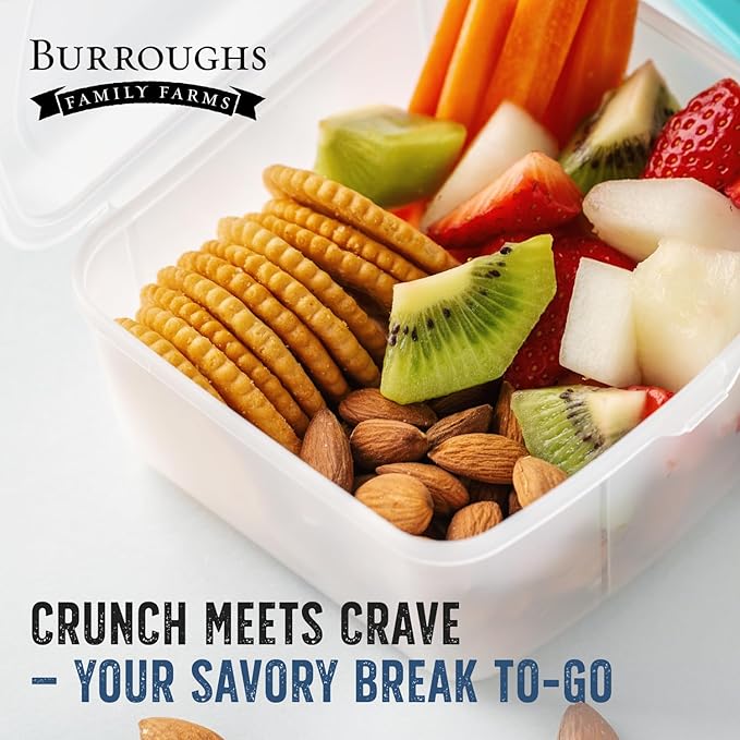 Burroughs Family Farms 3 lb Roasted Salted Almonds – USDA Organic, First Regenerative Organic Certified Almond Farm – 2x the Antioxidants and Vitamin B Versus Other Almonds – Lightly Salted & Perfectly Dry Roasted Almond Nuts