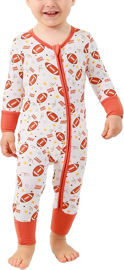 Footless Pajamas Baby Boy Girls, Viscose from Bamboo Baby Pajamas, Two Way Zipper Sleepers, Newborn Pjs