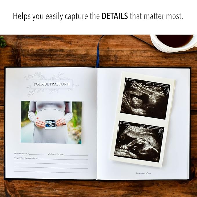 Pregnancy Prayer Journal - Christian Pregnancy Journal For Milestones - Linen-Bound Baby Book Keepsake - Gifts For Expecting Moms (Ivory, 110 Pages)