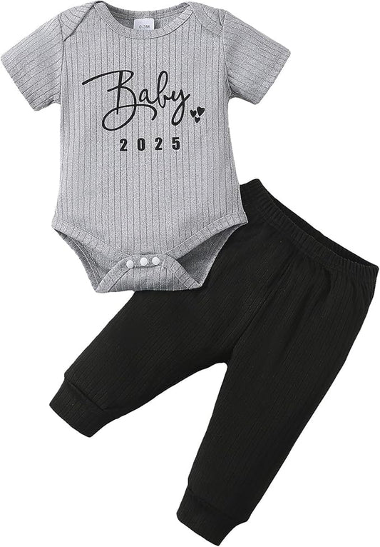 SUNNY PIGGY Baby Boy Clothes Newborn Infant Boys Outfits Romper Hat Pants 3PC Set 0-3 3-6 6-12 12-18 Month Clothing Gift