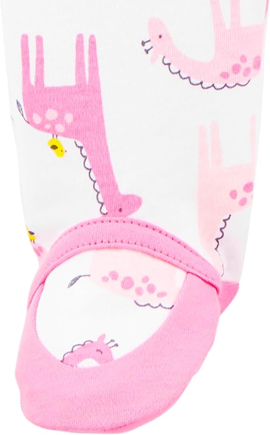 Simple Joys by Carter's Baby Girls' Cotton Footed Sleep and Play, Pack of 2