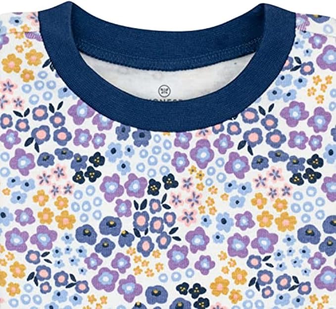 HonestBaby Classics 2-Piece Pajamas Sleepwear Pjs 100% Organic Cotton for Baby, Toddler, Kids