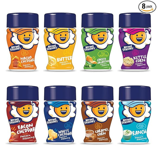 Kernel Season's Popcorn Seasoning Mini Jars Variety Pack, 0.9 Ounce (Pack of 8)