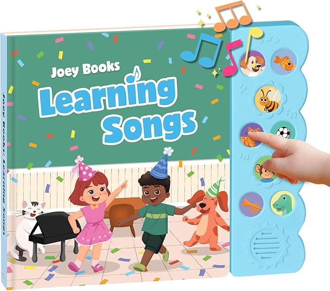 Learning Songs, Press and Play Song Book Nursery Rhymes, Button and Sound Module, Classic Nursery Rhymes and Children's Music