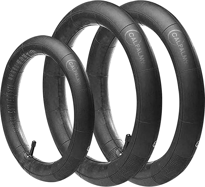 16" Back and 12.5" (2+1) Front Wheel Replacement Inner Tubes and Tires | Compatible with BoB Stroller Tire Revolution SE/Pro/Flex/SU/Ironman - Made from BPA/Latex Free Premium Quality Butyl Rubber