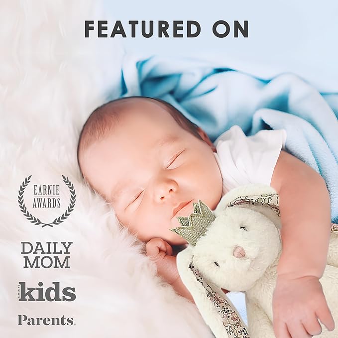 MON AMI Princess Bunny Baby Security Blanket | Soft Plush Lovey for Infants & Toddlers | 15" Snuggle Comforter | Newborn Essential