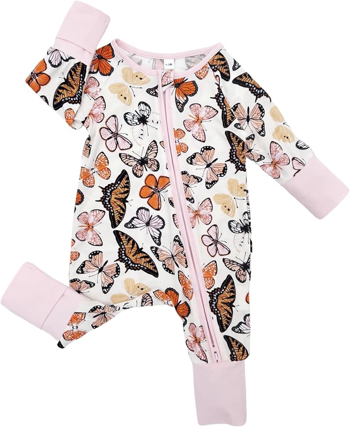 Bow Dream Bamboo Rayon Baby Pajamas Infant Sleepers Newborn Girl Boy Clothes Rompers Jumpsuit Outfit