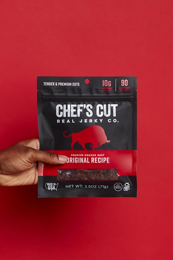 Chef's Cut Real Steak Original Recipe Jerky, 2.5 Ounce (4 Pack)