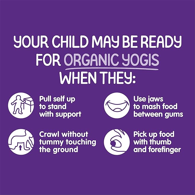 Happy Tot Organics Yogis Freeze-Dried Yogurt & Fruit Snacks, Mixed Berry, 1 Ounce (Pack of 8) packaging may vary