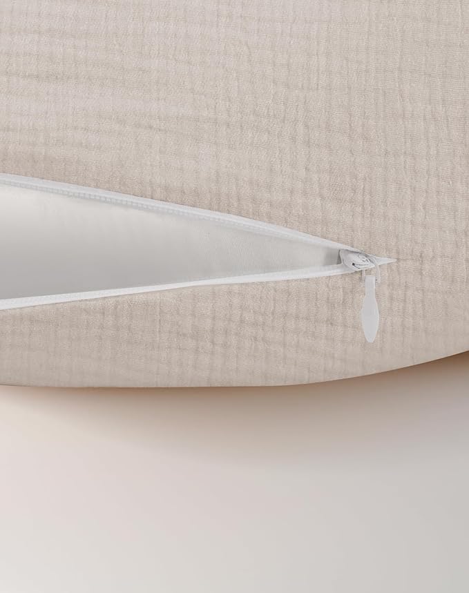 Nursing Pillow Covers, Muslin Nursing Cover for Breastfeeding Pillows, Comfortable for Baby Girls and Boys (Brick)