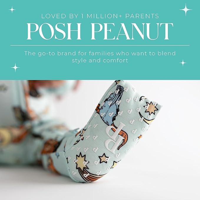 Posh Peanut Convertible Baby Sleepers - Girls Footless Baby Pajamas with 2 Way Zipper for Easy Diaper Changes