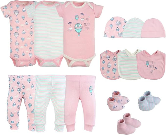 Baby Girl Clothes – 100% Cotton, Soft & Breathable Newborn Essentials and Gifts, Fits 3 to 6 Months