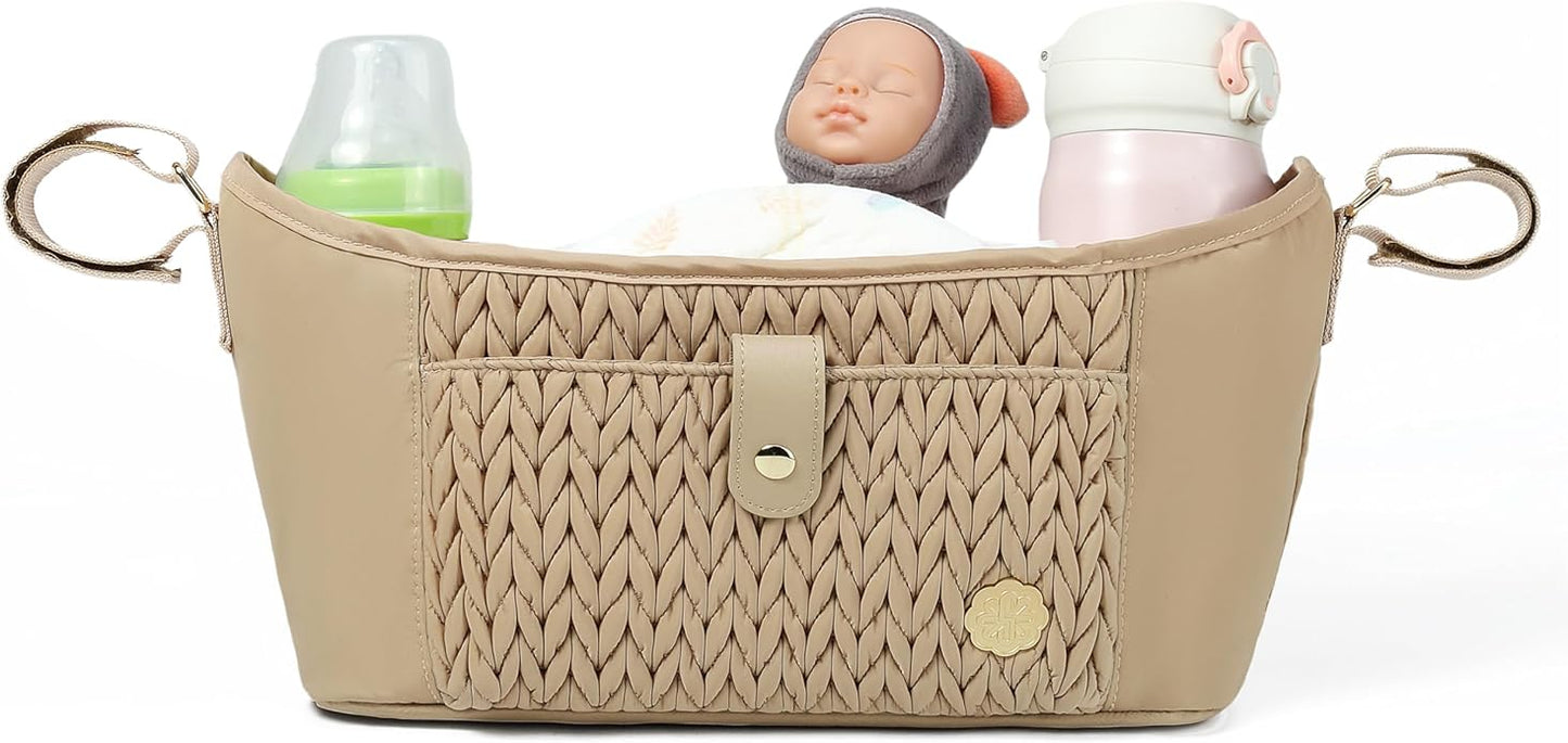 Universal Baby Stroller Organizer,Diaper Caddy Organizer with Adjustable Straps to Fits Nearly Any Strollers
