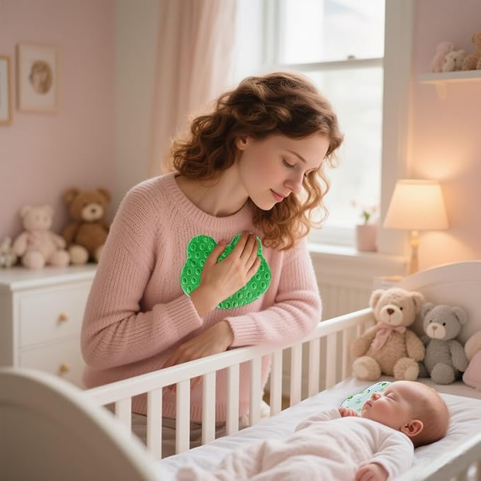 3 Pack Scent Bonding （NICU）for Infants and Preemies,Comfort Scent Piece for Babies Separated from Caregivers – Helps with NICU Separation Anxiety (Green)