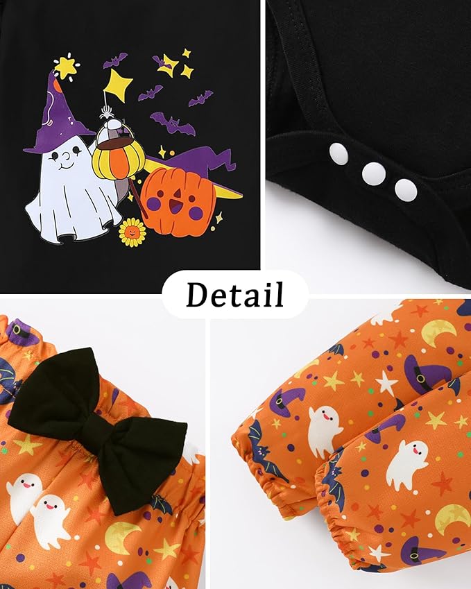 Baby Girl Clothes Newborn Infant Cotton Ruffle Romper+ Floral Pants + Headband Sets Fall Winter Outfits